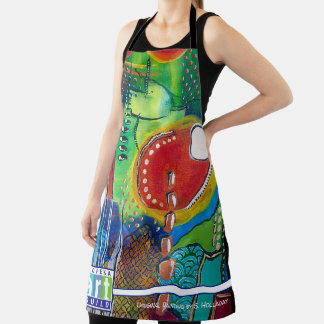Abstraktes Gemälde Schürze
