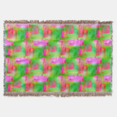 Abstraktes gemaltes Gelb des Sonnenlichts, rosa Decke (Vorderseite)