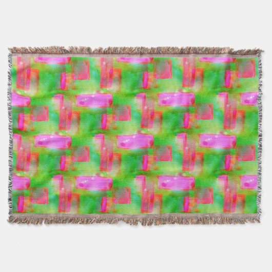 Abstraktes gemaltes Gelb des Sonnenlichts, rosa Decke (Vorderseite)