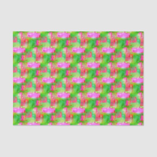 Abstraktes gemaltes Gelb des Sonnenlichts, rosa Seidenpapier (Vorderseite)