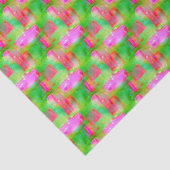 Abstraktes gemaltes Gelb des Sonnenlichts, rosa Seidenpapier (Ausschnitt)