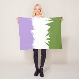 Abstraktes Genderqueer-Stolperflagge Fleecedecke