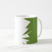 Abstraktes Genderqueer-Stolperflagge Kaffeetasse (VorderseiteRechts)