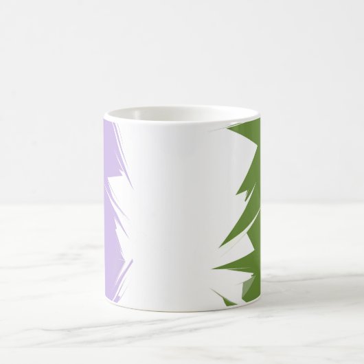 Abstraktes Genderqueer-Stolperflagge Kaffeetasse (Mittel)