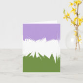 Abstraktes Genderqueer-Stolperflagge Karte (Gelbe Blume)