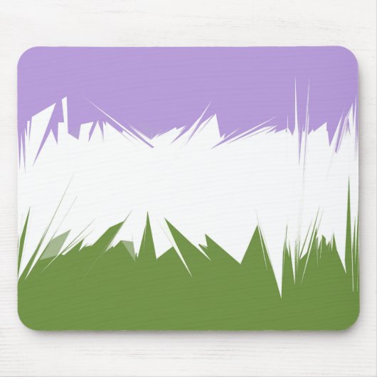 Abstraktes Genderqueer-Stolperflagge Mousepad (Vorne)