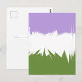 Abstraktes Genderqueer-Stolperflagge Postkarte (Vorne/Hinten)