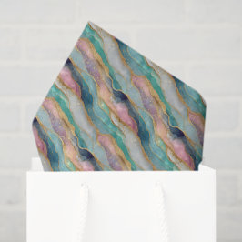 Abstraktes Geode-Muster Seidenpapier