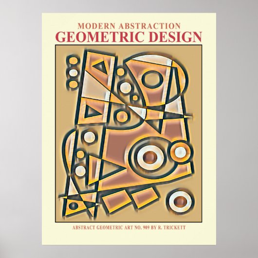 Abstraktes Geometric EP Nr. 6 Poster (Vorne)