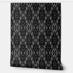 Abstraktes Geometrie-Muster in Schwarzgrau Tapete