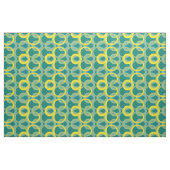 Abstraktes geometrisch-gelbes Muster Stoff (Fat Quarter (45,7 x 55,9 cm))