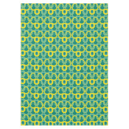 Abstraktes geometrisch-gelbes Muster Tischdecke