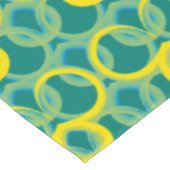 Abstraktes geometrisch-gelbes Muster Tischdecke (Schrägansicht)