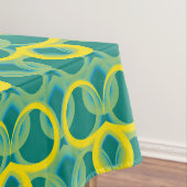 Abstraktes geometrisch-gelbes Muster Tischdecke (Beispiel)