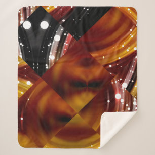 Abstraktes geometrisch mehrfarbiges Mosaik Sherpadecke