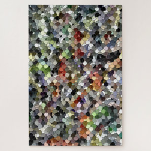 Abstraktes geometrisches Achteck-Mosaik Mehrfarbig Puzzle