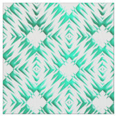 Abstraktes geometrisches aquamarines Muster Stoff (Nahaufnahme)