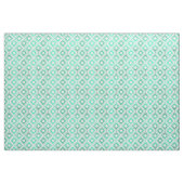 Abstraktes geometrisches aquamarines Muster Stoff (Yard (91,4 cm))