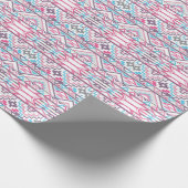 Abstraktes geometrisches Azteenmuster 3 Geschenkpapier (Ecke)