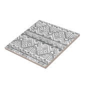 Abstraktes geometrisches Aztekenmuster 2 Fliese (Seite)
