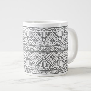 Abstraktes geometrisches Aztekenmuster 2 Jumbo-Tasse