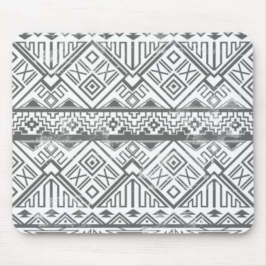 Abstraktes geometrisches Aztekenmuster 2 Mousepad (Vorne)