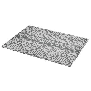 Abstraktes geometrisches Aztekenmuster 2 Schneidebrett