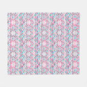 Abstraktes geometrisches Aztekenmuster 3 Fleecedecke (Vorderseite (Horizontal))