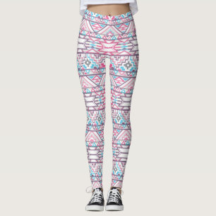 Abstraktes geometrisches Aztekenmuster 3 Leggings