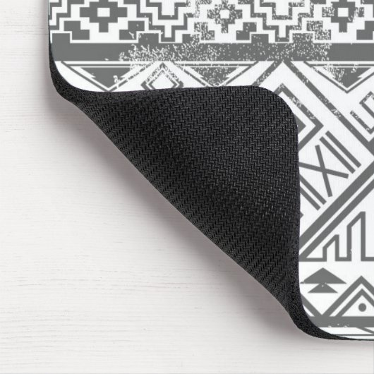 Abstraktes geometrisches aztekisches Muster 2 Mousepad (Ecke)