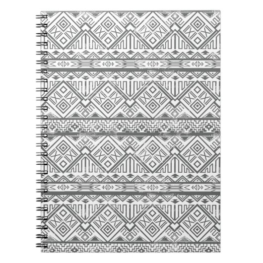 Abstraktes geometrisches aztekisches Muster 2 Notizblock (Vorderseite)