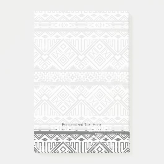 Abstraktes geometrisches aztekisches Muster 2 Post-it Klebezettel (Vorderseite)