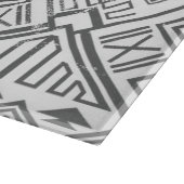 Abstraktes geometrisches aztekisches Muster 2 Schneidebrett (Ecke)