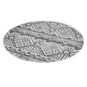 Abstraktes geometrisches aztekisches Muster 2 Schneidebrett