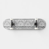 Abstraktes geometrisches aztekisches Muster 2 Skateboard (Horizontal)