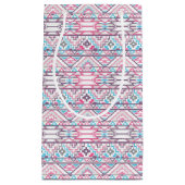 Abstraktes geometrisches aztekisches Muster 3 Kleine Geschenktüte (Vorderseite)