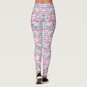 Abstraktes geometrisches aztekisches Muster 3 Leggings (Rückseite)