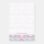 Abstraktes geometrisches aztekisches Muster 3 Post-it Klebezettel (Vorderseite)