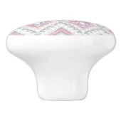 Abstraktes geometrisches aztekisches Muster Keramikknauf (Seitenansicht)