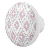 Abstraktes geometrisches aztekisches Muster Keramikknauf (Rechts)