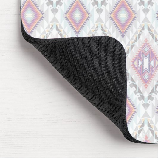 Abstraktes geometrisches aztekisches Muster Mousepad (Ecke)