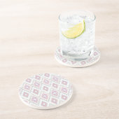 Abstraktes geometrisches aztekisches Muster Sandstein Untersetzer (Seite)