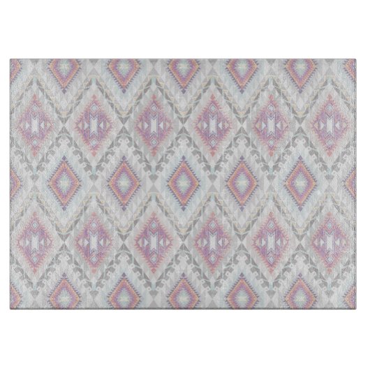 Abstraktes geometrisches aztekisches Muster Schneidebrett (Vorderseite)