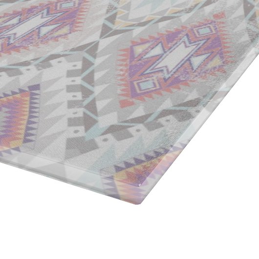 Abstraktes geometrisches aztekisches Muster Schneidebrett (Ecke)