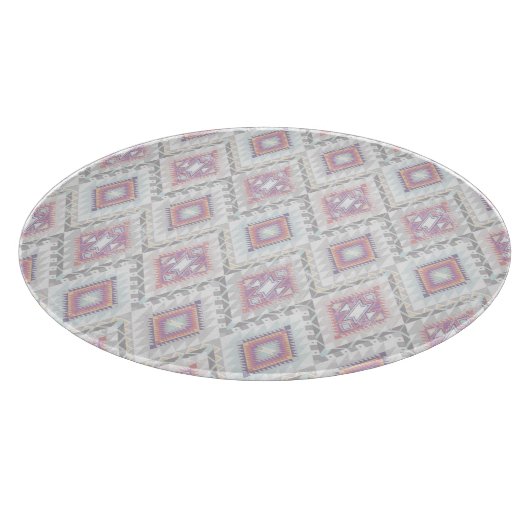 Abstraktes geometrisches aztekisches Muster Schneidebrett (Ecke)