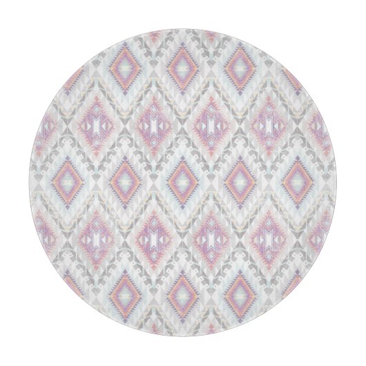 Abstraktes geometrisches aztekisches Muster Schneidebrett (Vorderseite)