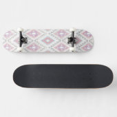 Abstraktes geometrisches aztekisches Muster Skateboard (Horizontal)