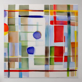 Abstraktes geometrisches Bild 1:1 Poster (Vorne)