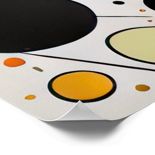 Abstraktes geometrisches Bild 2:3 Poster (Ecke)