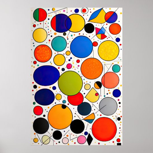 Abstraktes geometrisches Bild 2:3 Poster (Vorne)